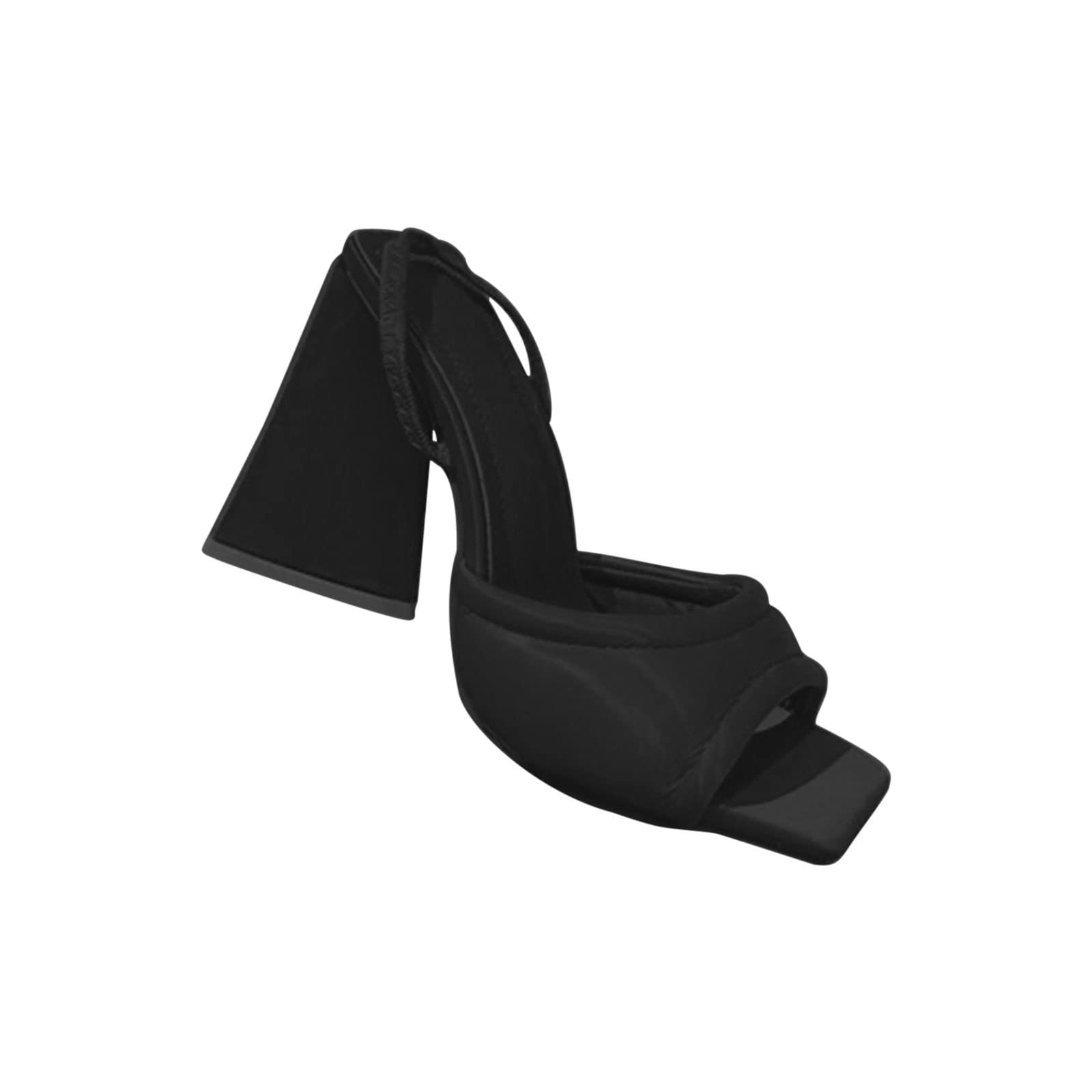 Women's Chunky Heel Slingback Sandals - Square Toe High Heel Pumps for Women | Perfect for Parties, Weddings & Office Wear