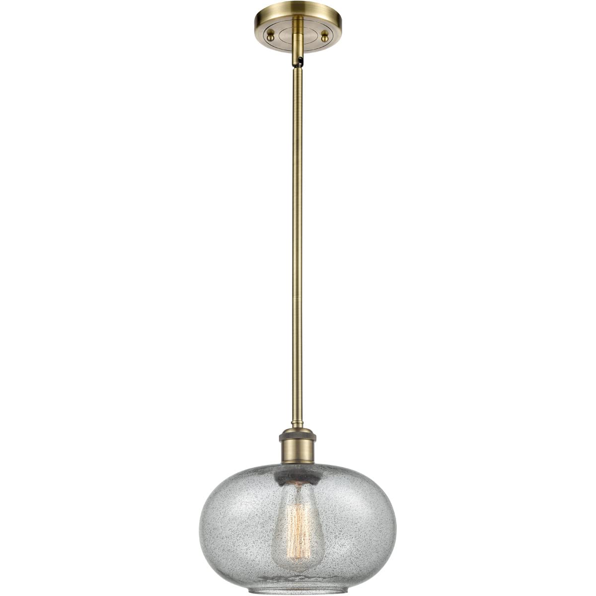 Innovations 516-1S-AB-G247-LED Modern Mini Pendant Light - Sleek LED Lighting Fixture for Kitchen Island, Dining Room & Bedroom Decor - Ballston Collection