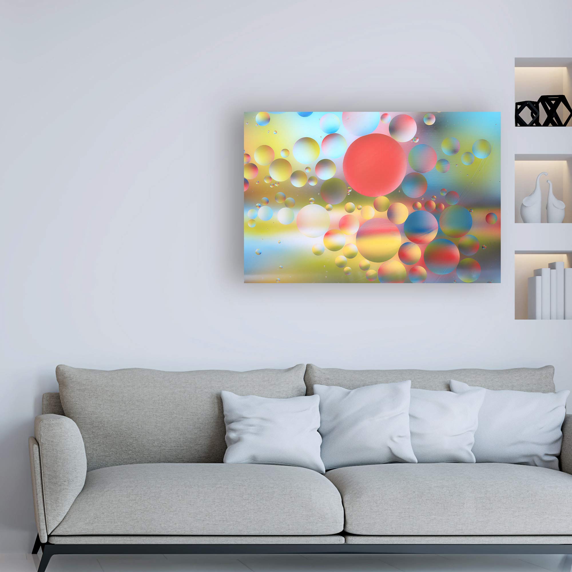 Trademark Fine Art 30x47 BC Little Planets I by Beata Czyzowska Young - Stunning Wall Decor for Living Room, Bedroom & Office