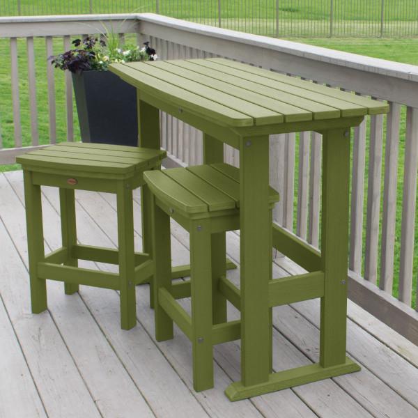 Lehigh 3-Piece Counter Height Balcony Set - Outdoor Patio Furniture for Small Spaces, Bistro Dining, and Apartment Living
