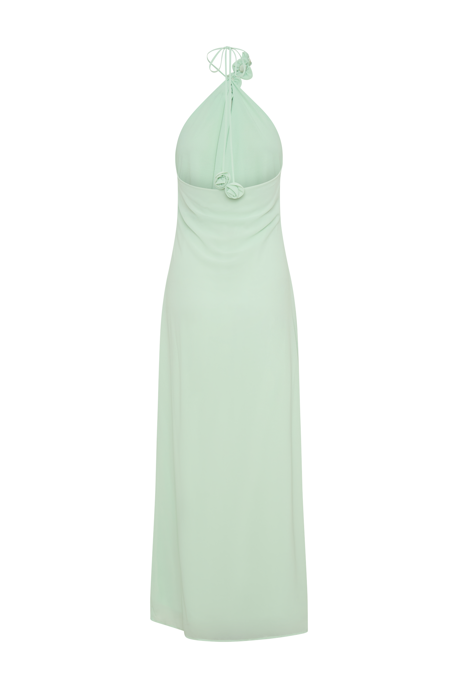 Rosalia Cowl Neck Maxi Dress for Women - Elegant Sage Green Long Dress with Flowy Silhouette - Perfect for Weddings, Parties & Evening Events