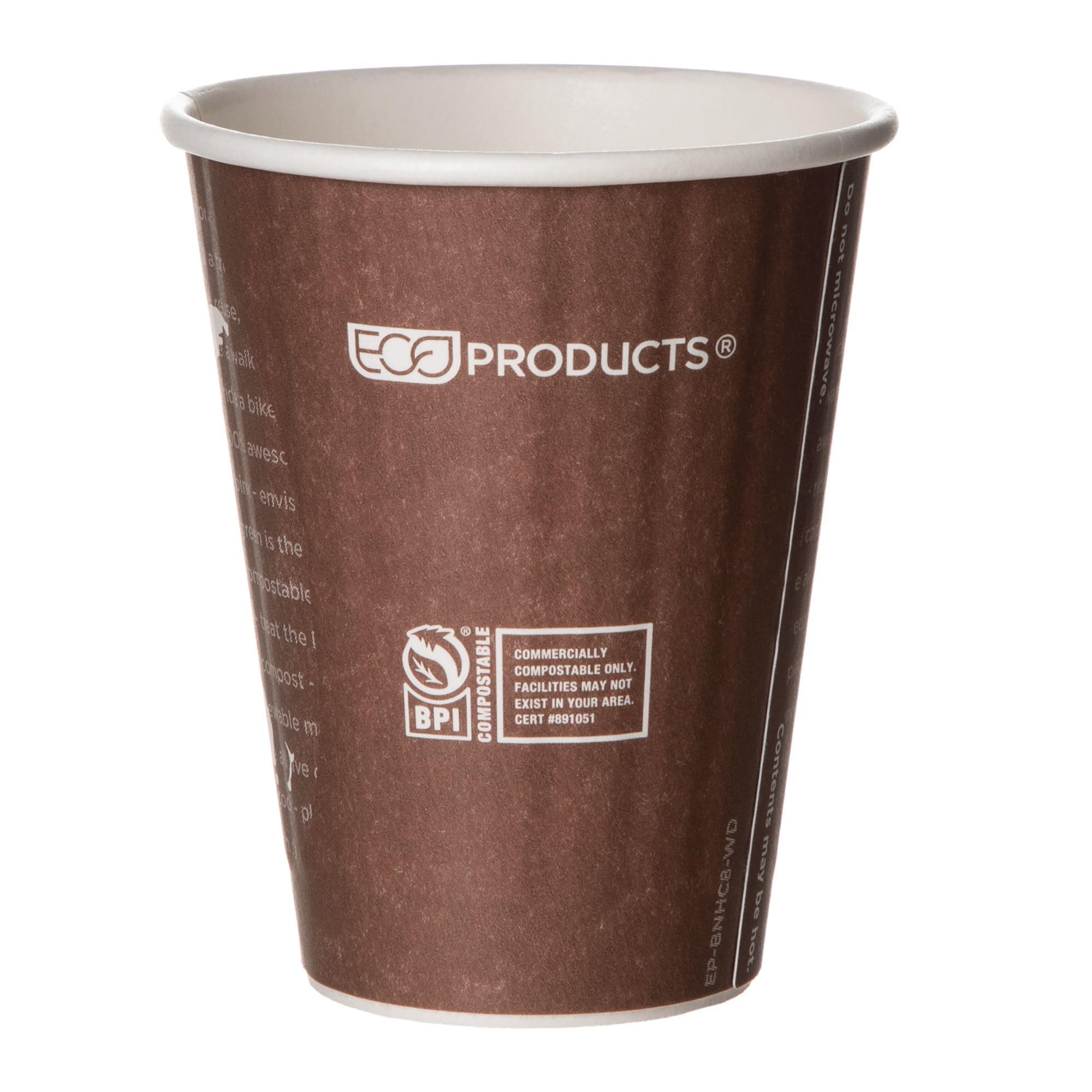 Eco-Friendly Compostable 8oz Disposable Coffee Cups - 800 Count Case, Double-Wall Insulated Hot Paper Cups with Plant-Based PLA Lining | No Sleeves Needed, Color Coded | Perfect for Offices, Cafés, and Eco-Conscious Events
