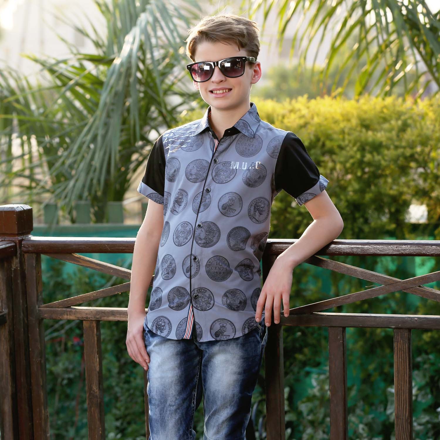Trendy MashUp Coin Print Grey T-Shirt for Men & Women | Soft Cotton Casual Tee | Perfect for Streetwear, Outfits & Everyday Wear