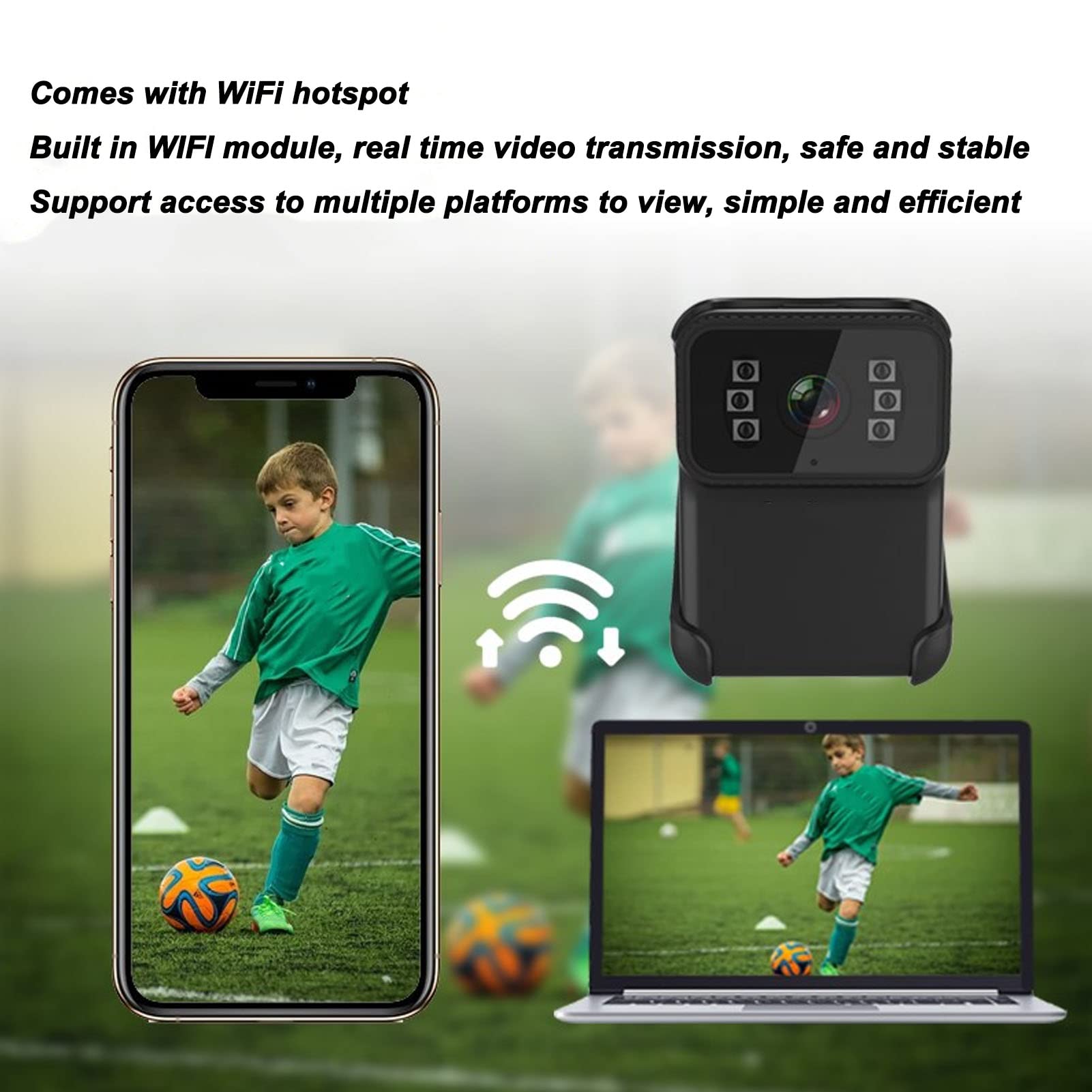 4K Waterproof Action Camera with WiFi - 1080P Night Vision, Built-in Mic, Loop Recording - Ideal for Sports, Diving, Cycling & Outdoor Adventures