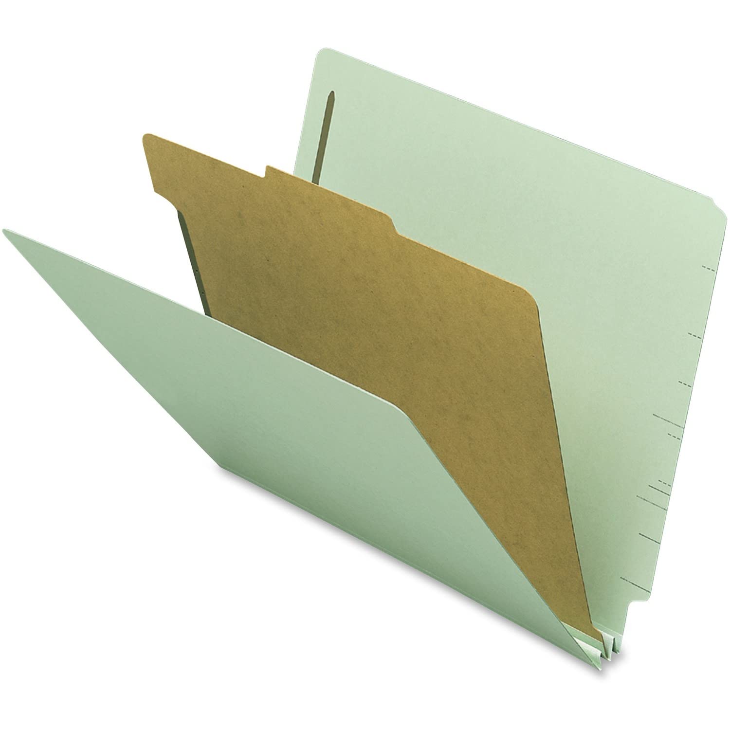 Nature Saver End-Tab Classification Folders - Letter Size, 6-Tab, 12-Pack - Perfect for Office, School, and Home Organization