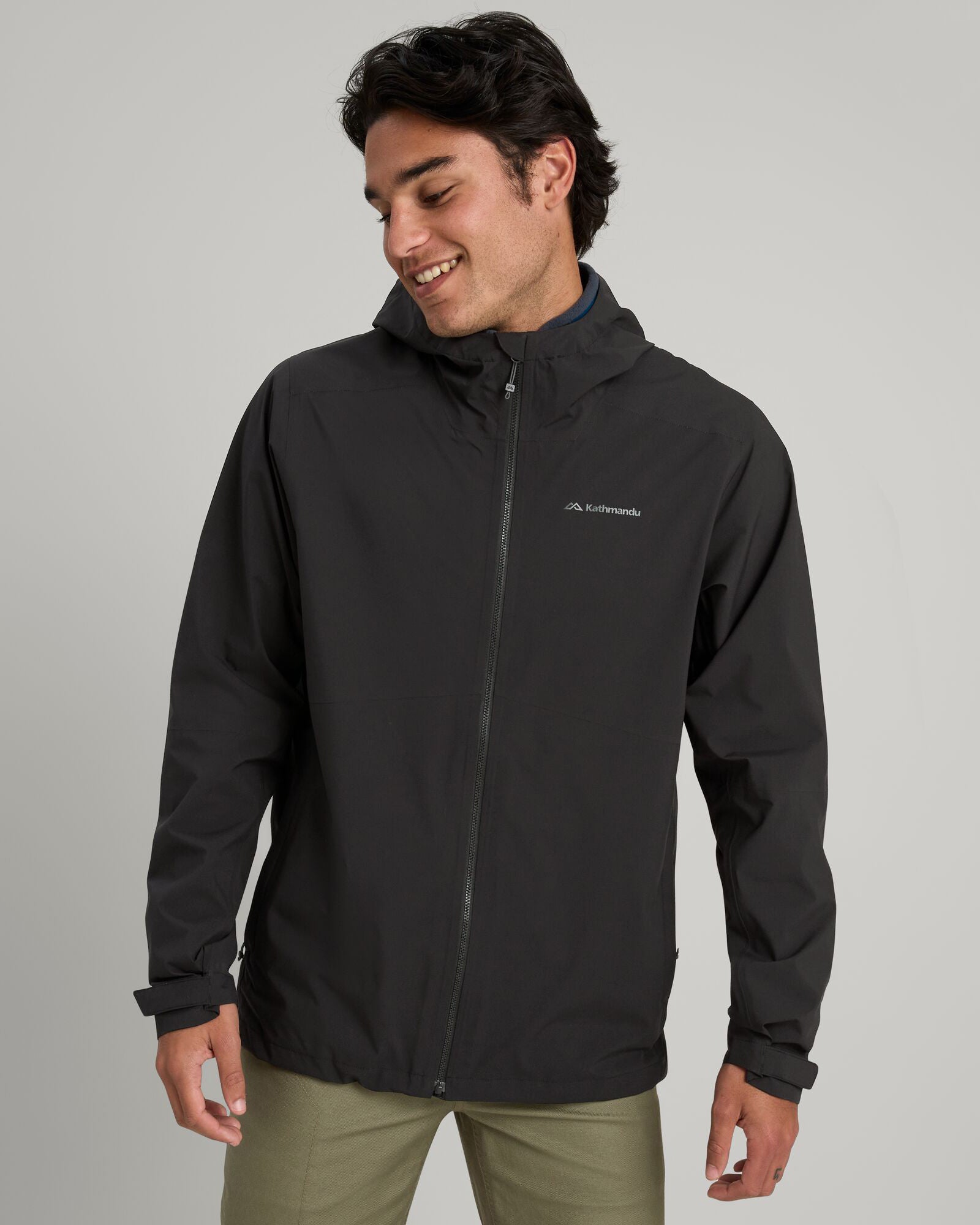 Men's Waterproof Trailhead Stretch 2.5 Layer Rain Jacket - Lightweight Hiking Windbreaker for Outdoor Adventures (Black Stingray) - Perfect for Hiking, Camping & Travel