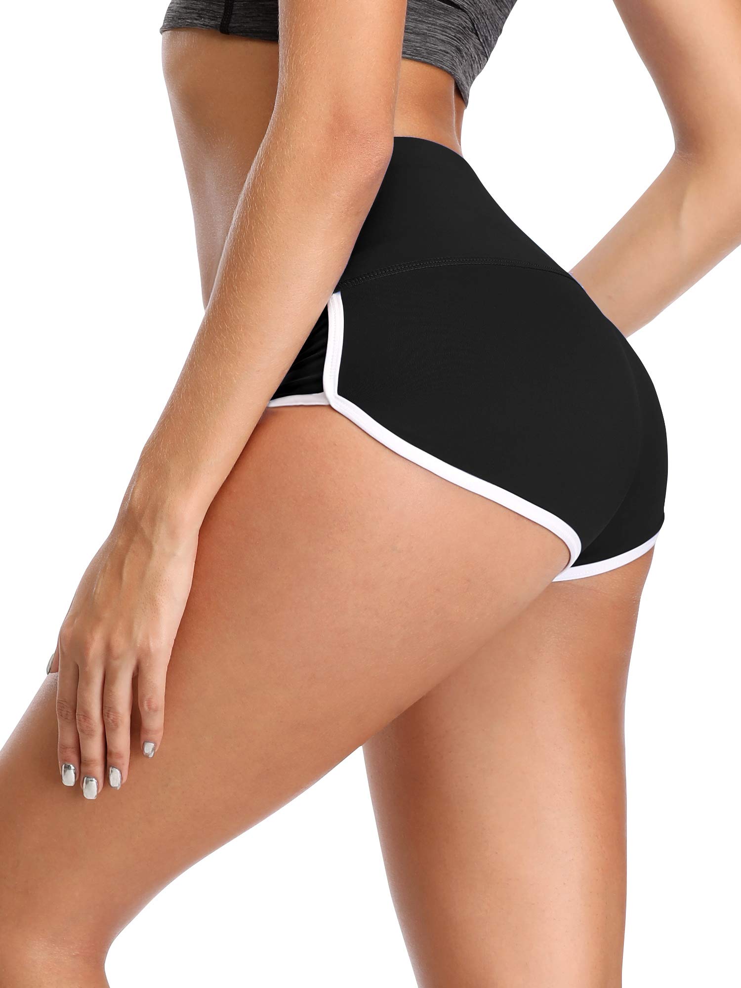 CADMUS Women's High Waisted Yoga Shorts - Breathable Workout Gym Running Shorts for Women - Perfect for Yoga, Pilates, Gym & Lounge Wear