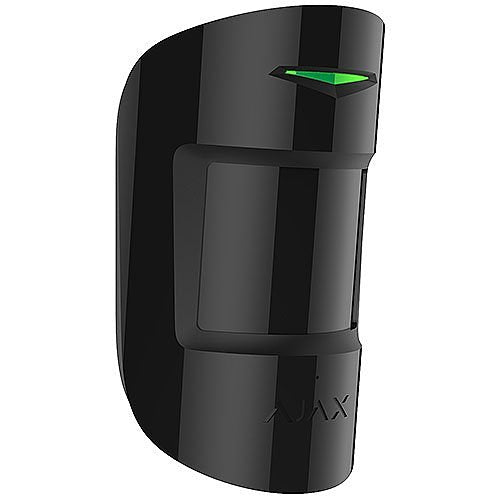 AJAX 42795.06.BL3 Wireless Motion & Glass Break Detector with Pet Immunity - Black | Home Security Alarm System for Windows & Doors | Smart House Protection for Pets & Family