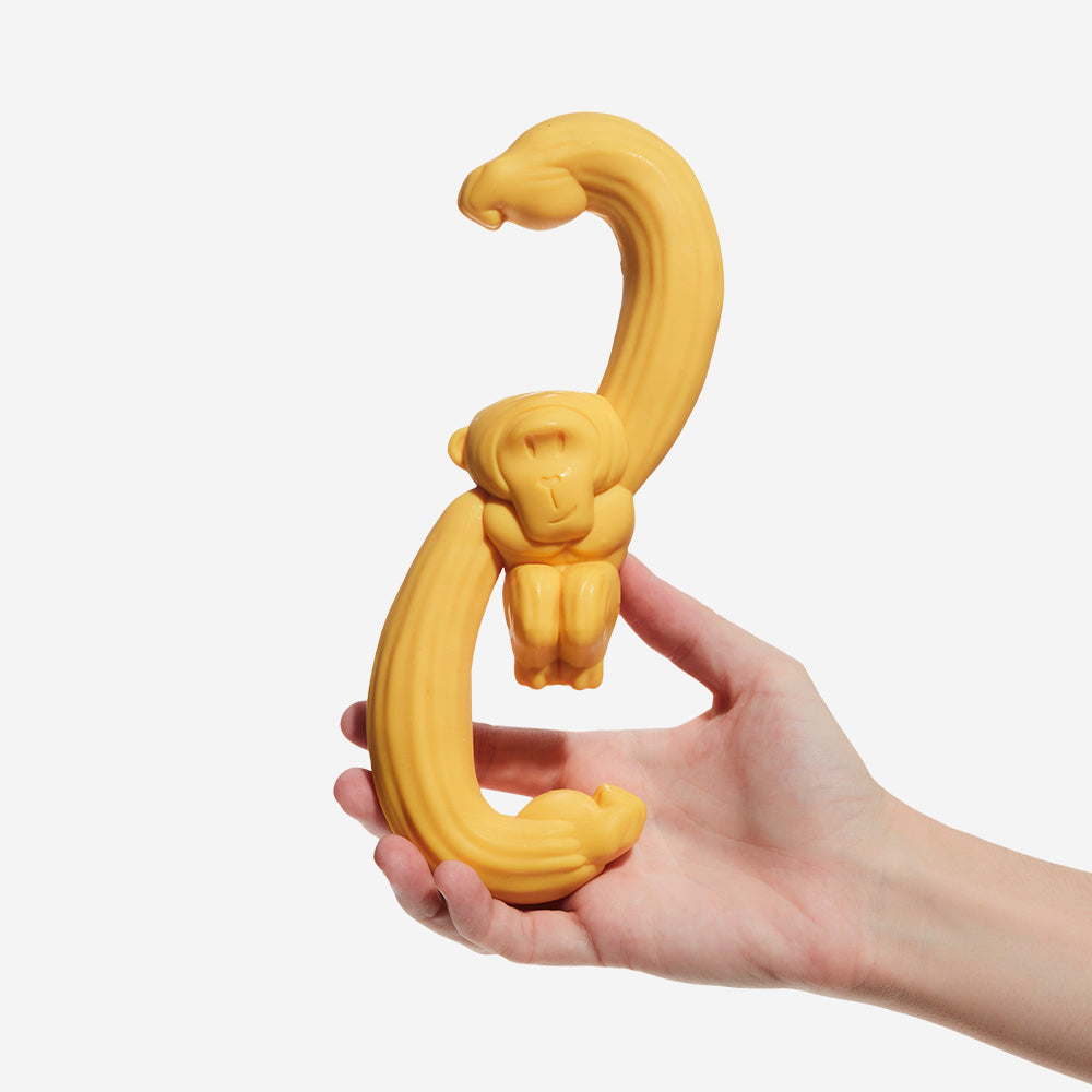Hooky Frutty Banana Scented Dog Chew Toy for Teething Puppies & Small Dogs - Durable & Safe for Aggressive Chewers - Perfect for Indoor Play & Outdoor Adventures | Zee.Dog