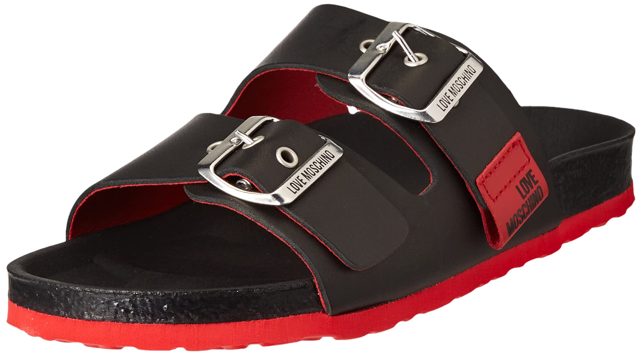 Love Moschino Women's Pink Sandals - Stylish & Comfortable Summer Casual Shoes for Beach, Vacation & Everyday Wear