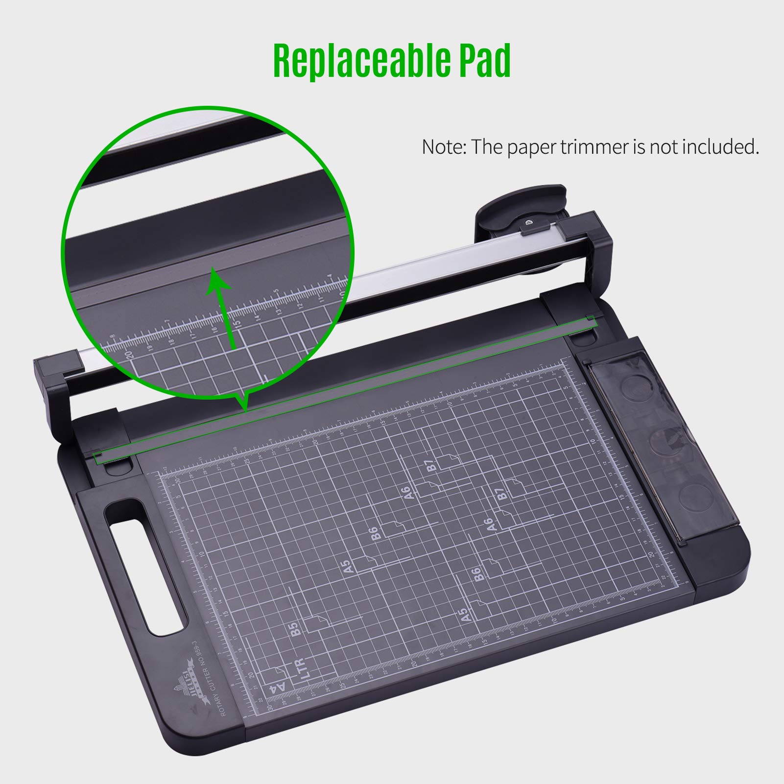 5pcs PVC Replacement Cutting Mats for 959-3 A4 Paper Cutter - Durable Self-Healing Cutting Mat Pad for Crafting, Scrapbooking & Office Use
