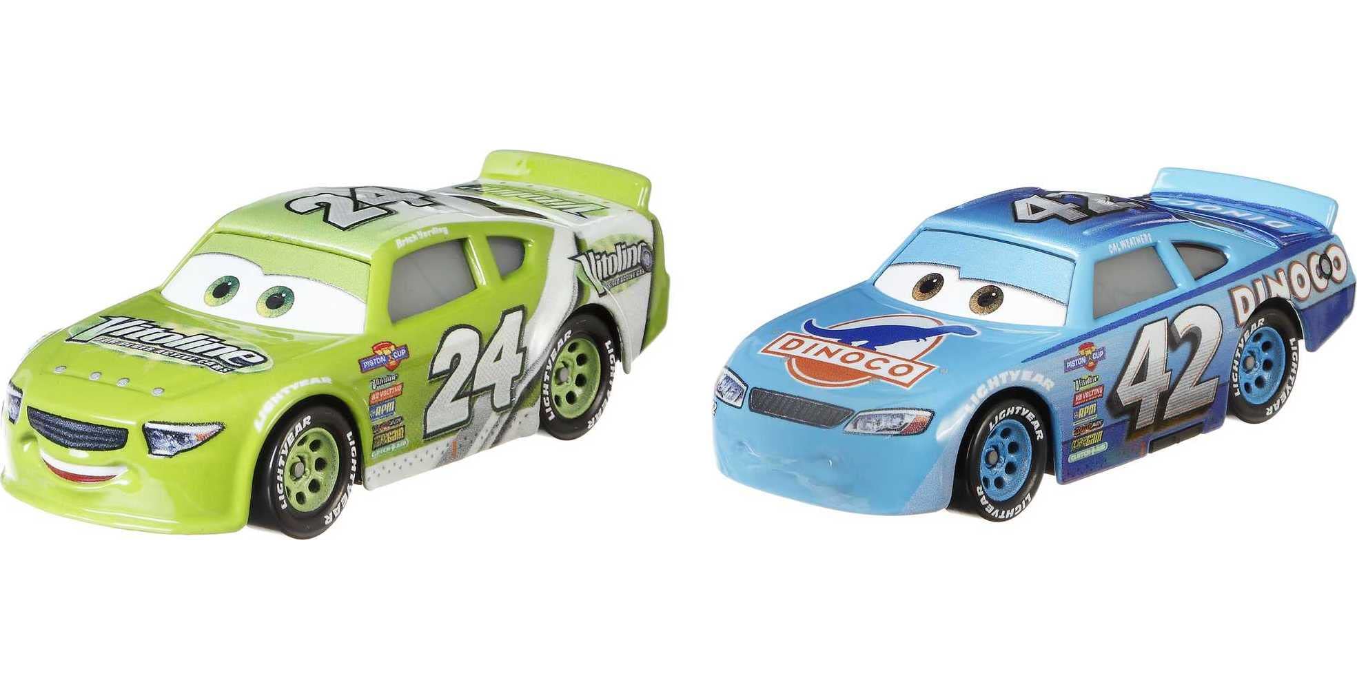 Disney Pixar Cars Cal Weathers & Brick Yardley Diecast Toy Cars - Collectible Racing Vehicles for Kids & Fans - Perfect for Playtime, Gifts, and Disney Movie Collections