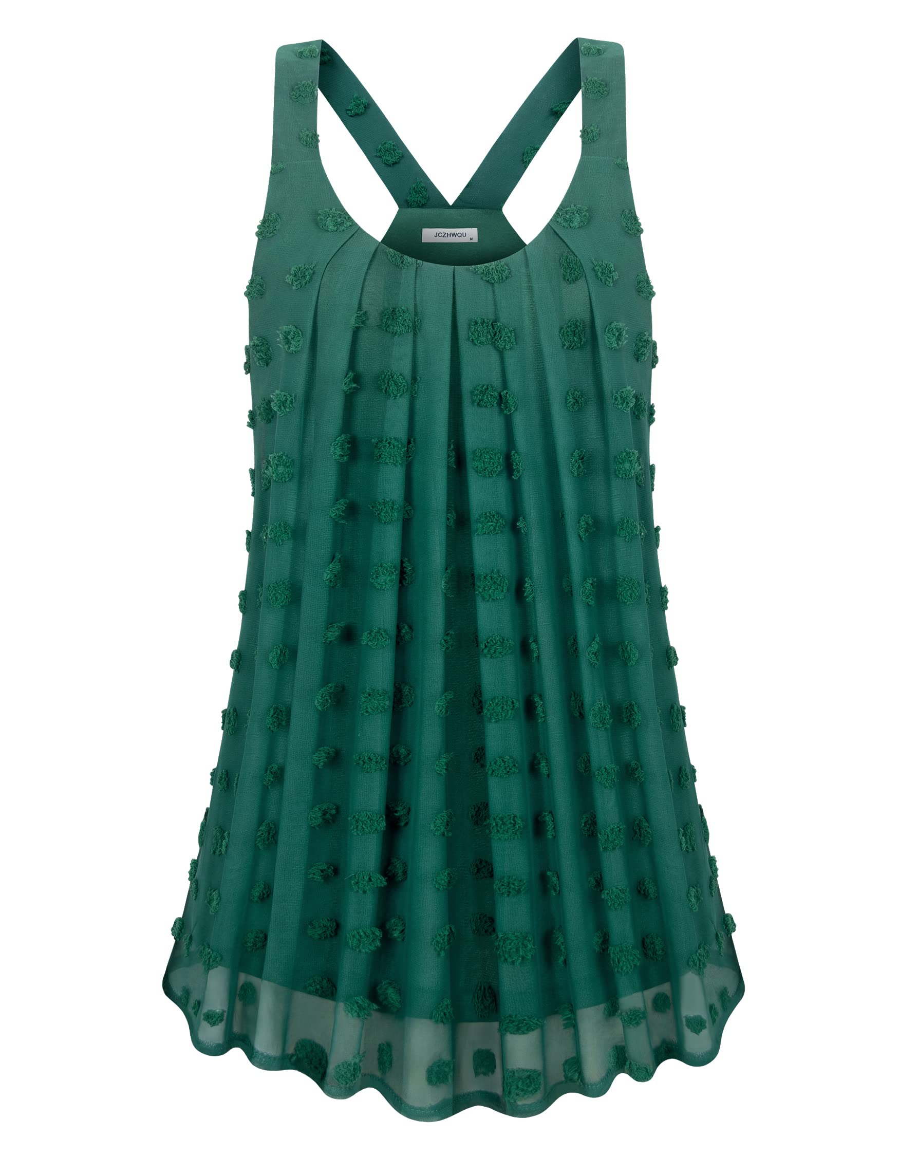 JCZHWQU Women's Cute V-Neck Sleeveless Tank Tops - Summer Casual Blouse for Beach, Gym & Everyday Wear