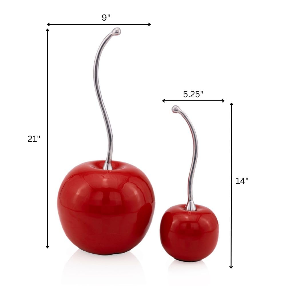 Modern Day Accents 5133 Ceramic Cherry Stem Home Decor - 21
