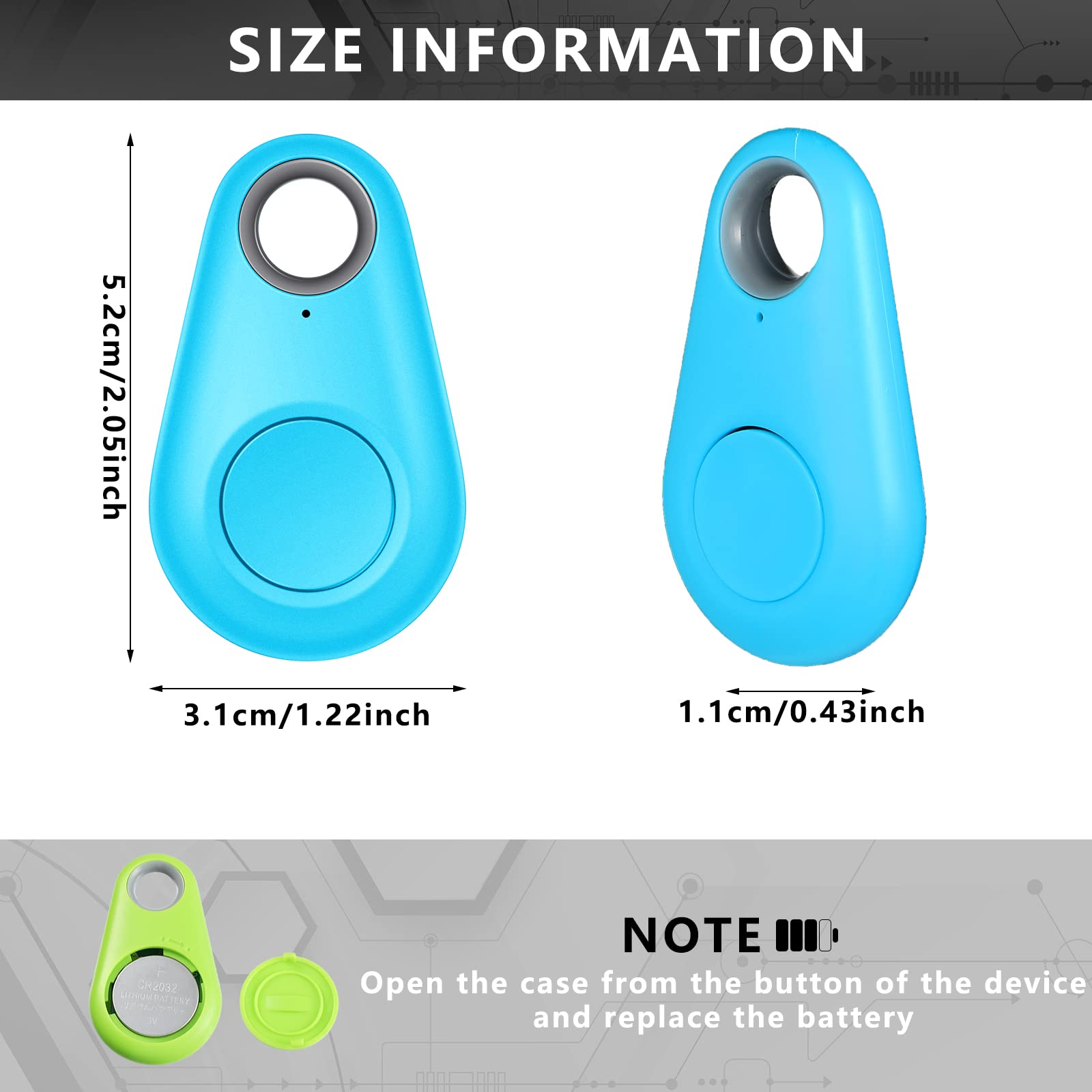 Konohan 8 Pack Key Finder Locator - Wireless GPS Tracker with Anti-Lost Alarm for Keys, Wallets, Luggage & Pets | Find Lost Items Easily | 5 Color Options | Perfect for Travel, Home & Office Organization