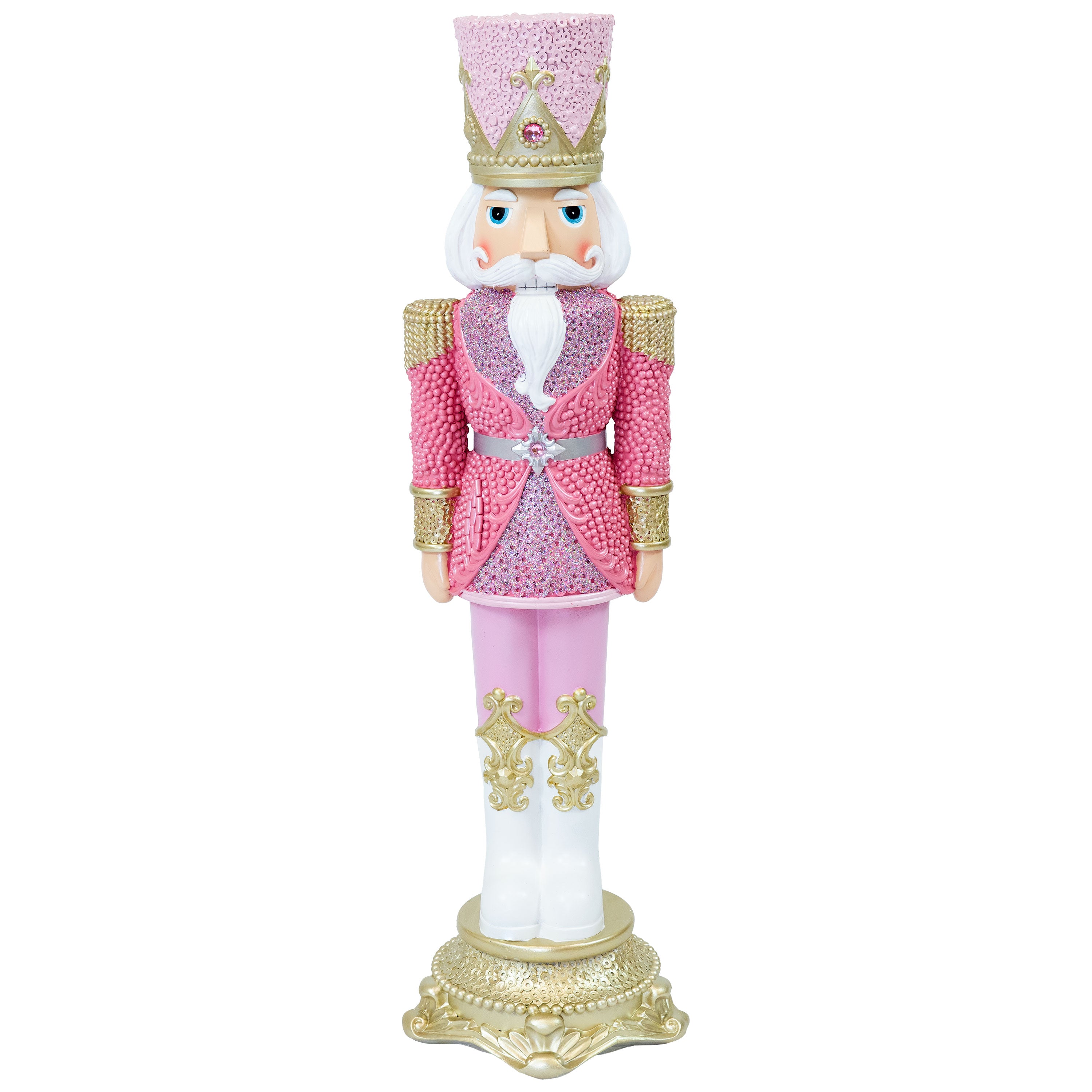 Prince Kenneth Christmas Nutcracker Statue - 37 Inch Tall Holiday Decoration for Home, Office & Festive Parties | Sunnydaze