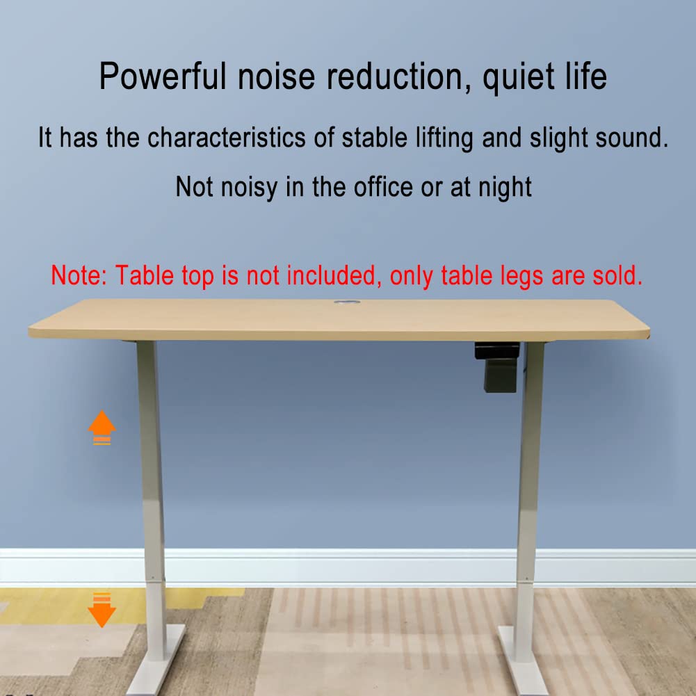 Electric Standing Desk Legs - Adjustable Height Smart Desk Frame for Home Office, Black (Desktop Not Included) | Perfect for Ergonomic Workstations & Gaming Setups
