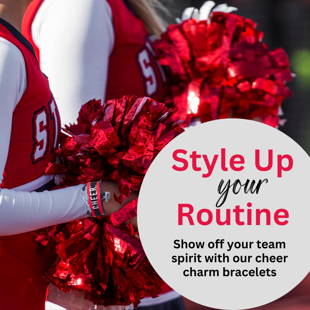Infinity Collection Cheerleading Bracelets - Stylish Team Spirit Wristbands for Cheerleaders, Dancers & Sports Fans | Perfect for Games, Competitions & School Events