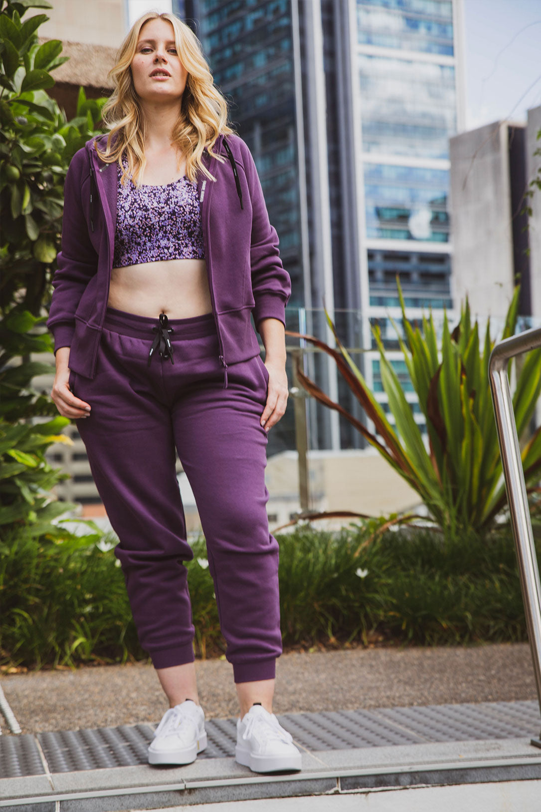 Off Duty Trackpants for Men & Women - Soft Comfortable Jogger Pants in Blackcurrant Color | Perfect for Lounge Wear, Gym, Running & Casual Outfits