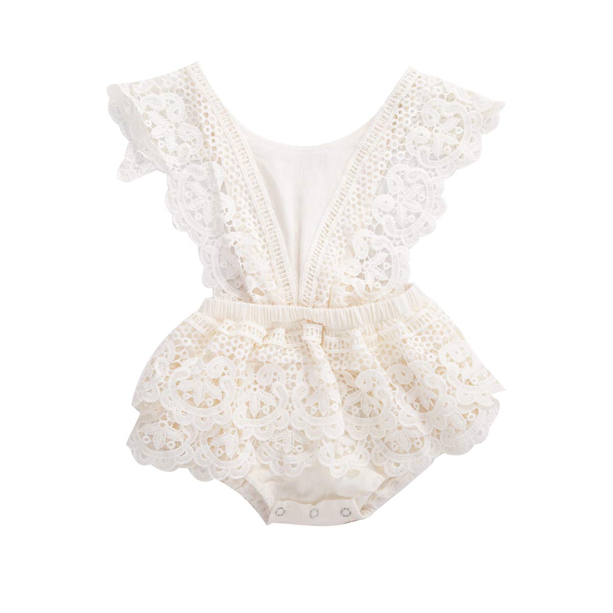Adorable Newborn Baby Girl Ice Cream Print Romper - Halter Neck Ruffle Jumpsuit & Backless Playsuit for Birthday Party Outfits | Perfect for Summer Photoshoots, Baby Showers & Special Occasions
