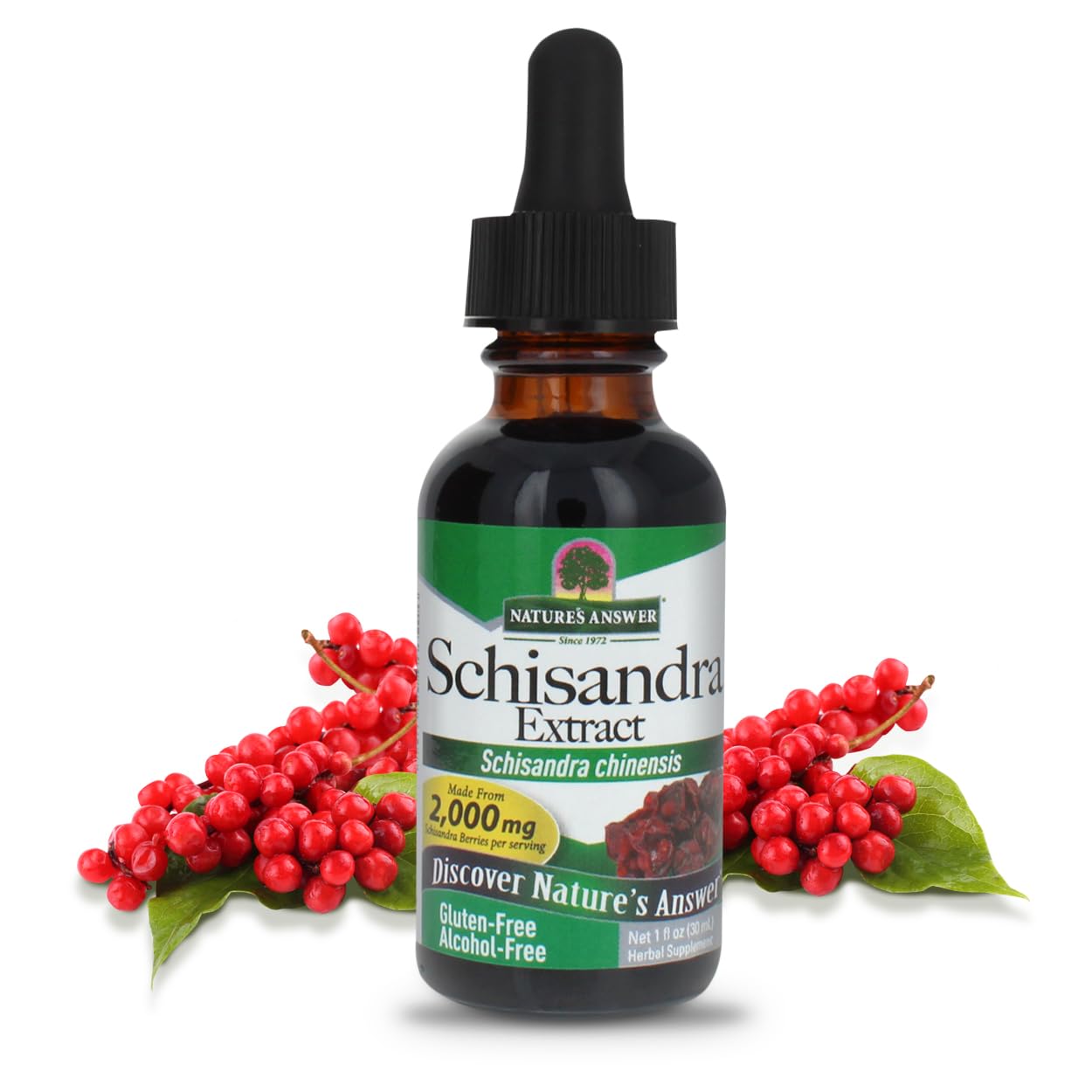 Nature's Answer Schisandra Berry 1oz Extract - Supports Digestion, Cognitive Function & Stress Relief | Natural Herbal Supplement | Perfect for Daily Wellness & Mental Clarity