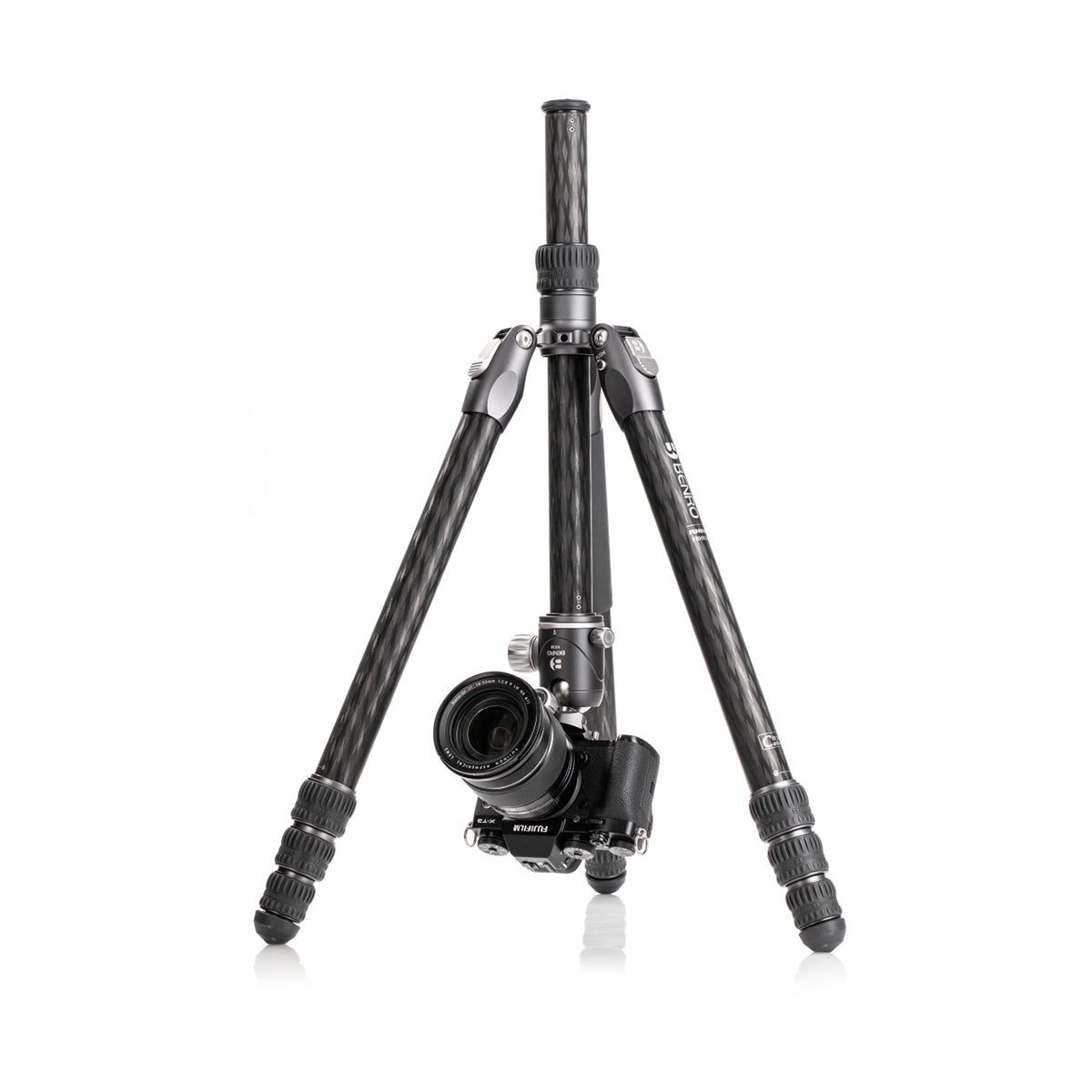 Benro FRHN34CVX30 Rhino Series 3 Carbon Fiber Travel Tripod with VX30 Ball Head - Compact & Lightweight for Photography, Hiking, and Outdoor Adventures