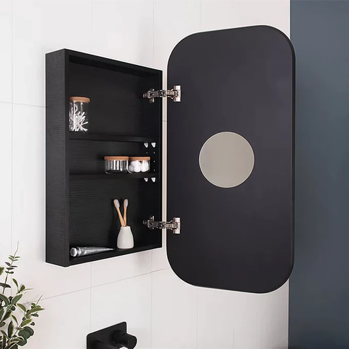 ADP Stadium 450mm Wall Mounted Shaving Cabinet with Mirror - Perfect for Bathroom Storage & Vanity Organization