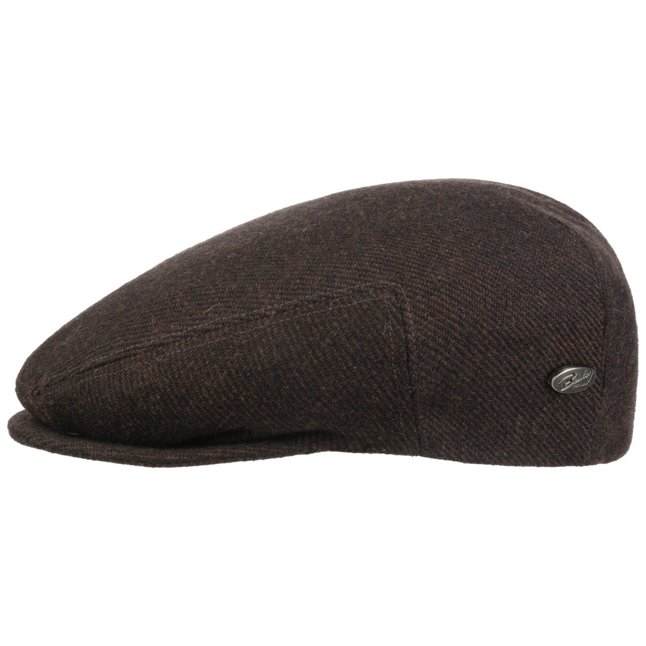 Bailey 1922 Lord Wool Twill Flat Cap - Classic British Style Men's Hat for Casual Wear, Golf & Outdoor Activities