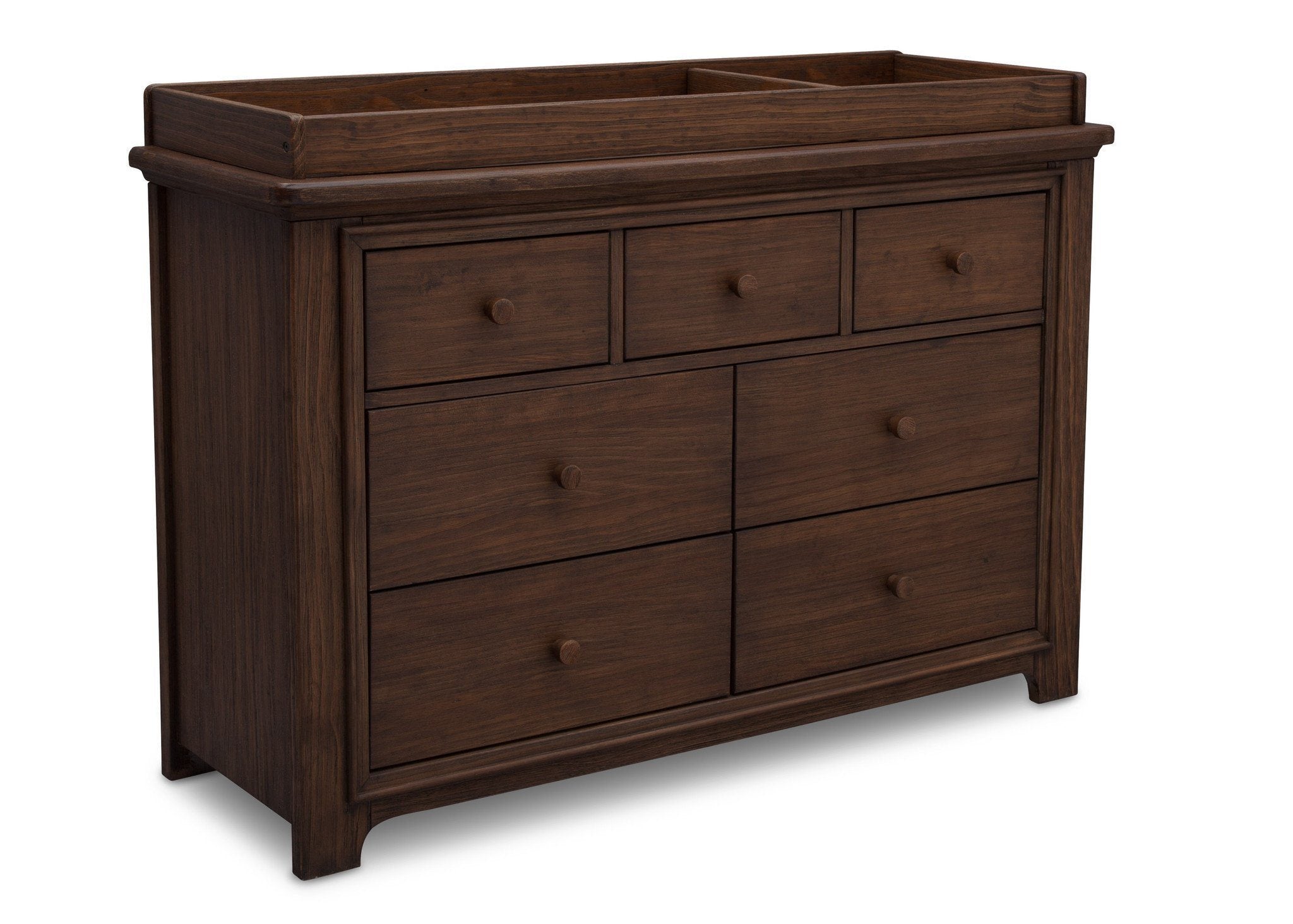 Langley 7 Drawer Dresser - White Wooden Chest of Drawers for Bedroom, Modern Storage Cabinet with Smooth Gliding Drawers | Perfect for Closet Organization, Guest Room & Nursery Furniture