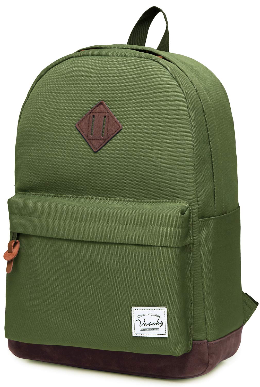 VASCHY Waterproof Lightweight Travel Backpack for Men & Women - Durable Casual Daypack for School, Work, Hiking & Outdoor Adventures