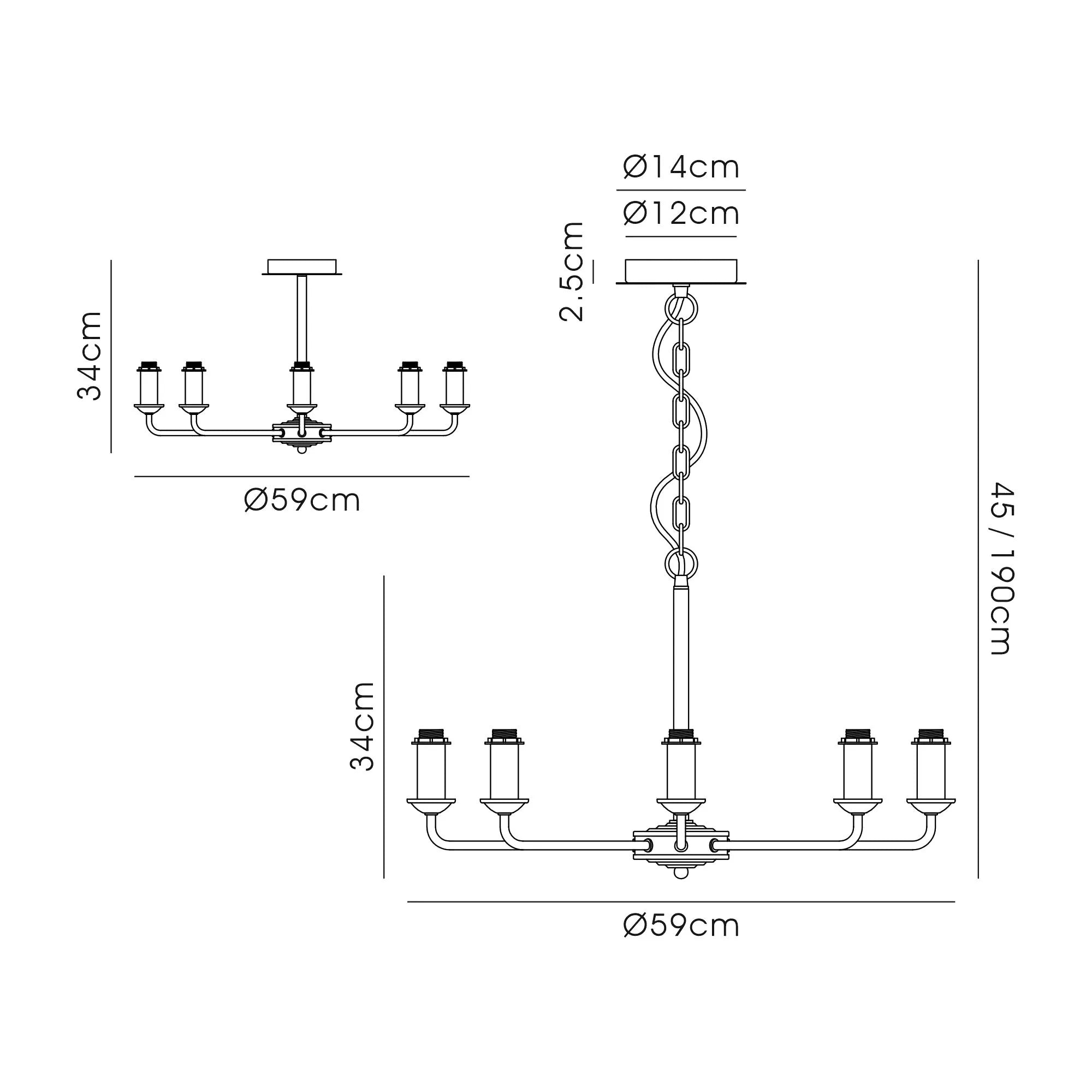 Banyan 8-Light Multi-Arm Pendant/Semi-Flush Mount Ceiling Light Fixture in Antique Brass - Perfect for Dining Room, Kitchen Island or Entryway Lighting