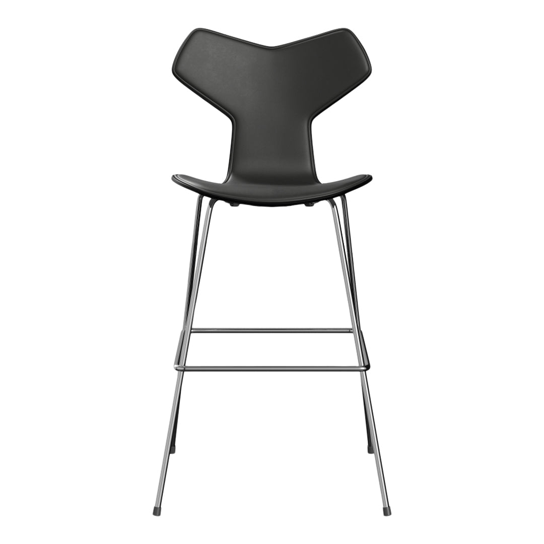 Premium Grand Prix Bar Stool 3139 - Lacquered Finish with Front Upholstery - Perfect for Home Bars, Kitchen Islands & Modern Restaurants