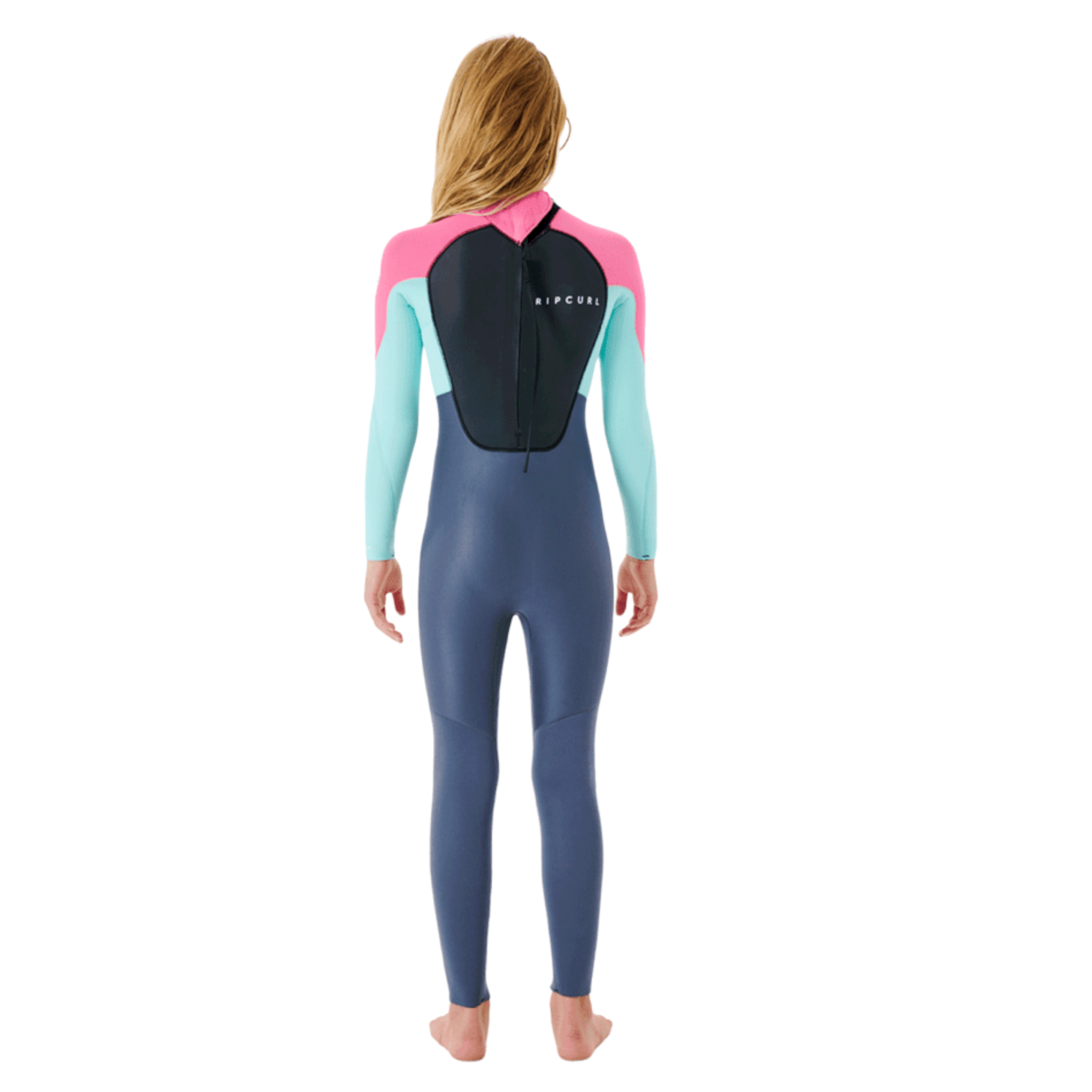 Rip Curl GROMS OMEGA 3/2 Back Zip Full Wetsuit for Men - Warm & Flexible Neoprene Surfing Suit for Cold Water - Perfect for Surfing, Diving & Water Sports