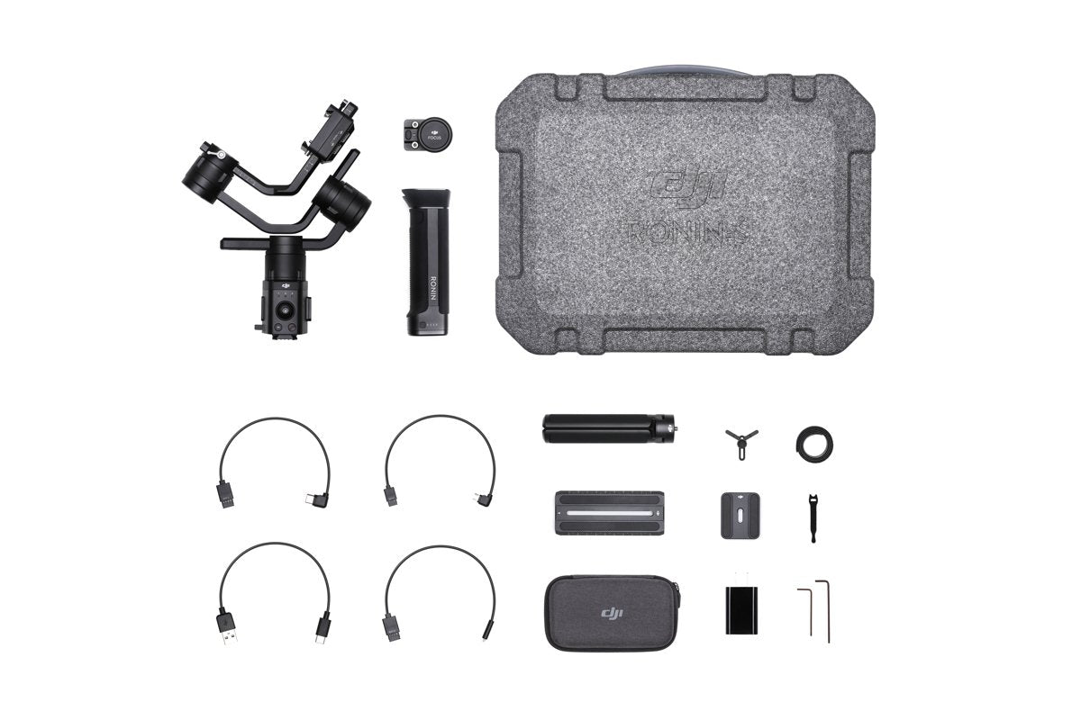 DJI Ronin S 3-Axis Handheld Gimbal Stabilizer for DSLR & Mirrorless Cameras - Up to 8lbs (3.6kg) Payload - Compatible with Sony, Nikon, Canon, Panasonic Lumix (Black) - Perfect for Vlogging, Filmmaking & Professional Photography