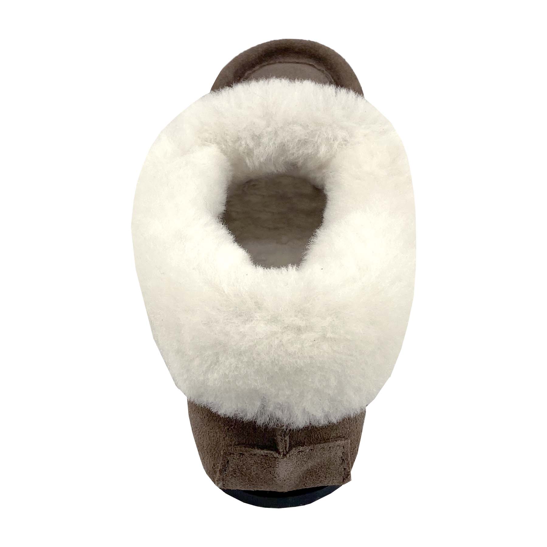 Women's Comfortable Smoke Beaded Rubber Sole Sheepskin Slippers - Cozy Indoor/Outdoor House Shoes for Winter & Lounge Wear