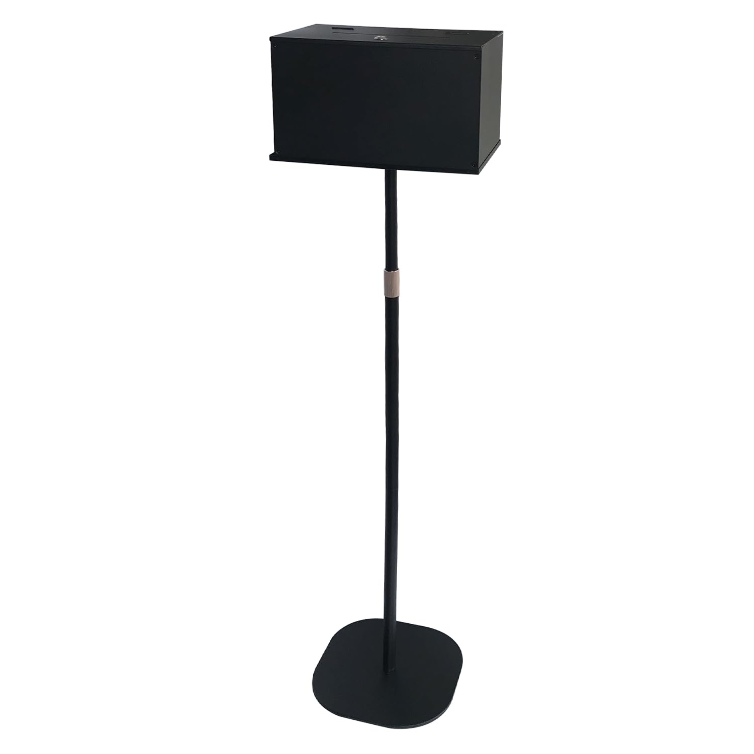 Floor Standing Metal Suggestion Box with Lock - Heavy Duty Ballot Collection Box for Church, Voting, Charity Donations & Elections | Secure Offering Box for Worship Centers, Community Events & Fundraisers