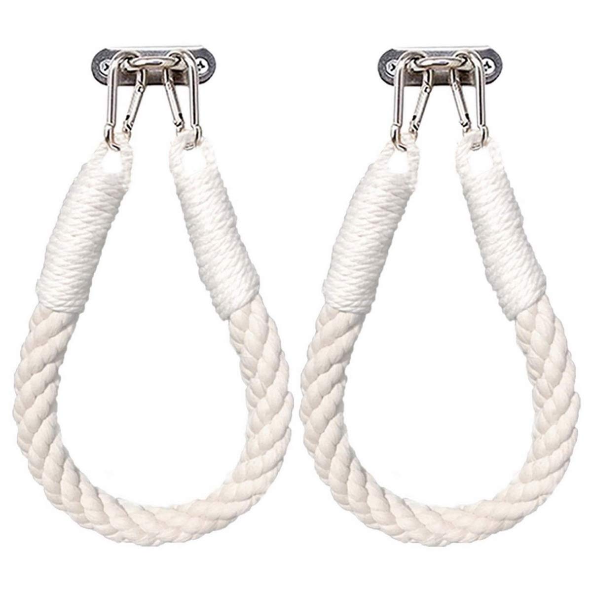2-Piece White Nautical Rope Toilet Paper Holder & Towel Rack Set - Vintage Rustic Bathroom Decor for Coastal, Beach House, and Ocean-Themed Home Decor - Perfect for Bathrooms, Powder Rooms, and Nautical-Themed Spaces