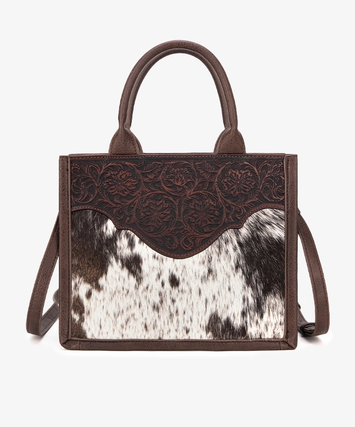 Trinity Ranch Embossed Floral Concealed Carry Tote Bag for Women - Stylish CCW Purse with Hidden Gun Pocket - Perfect for Everyday Carry, Travel & Personal Protection