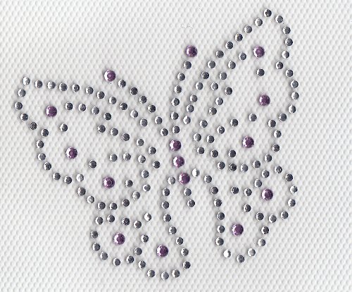 Hot Fix Rhinestone Iron-On Transfers - Clear & Light Pink for DIY Clothing, Accessories, and Home Decor