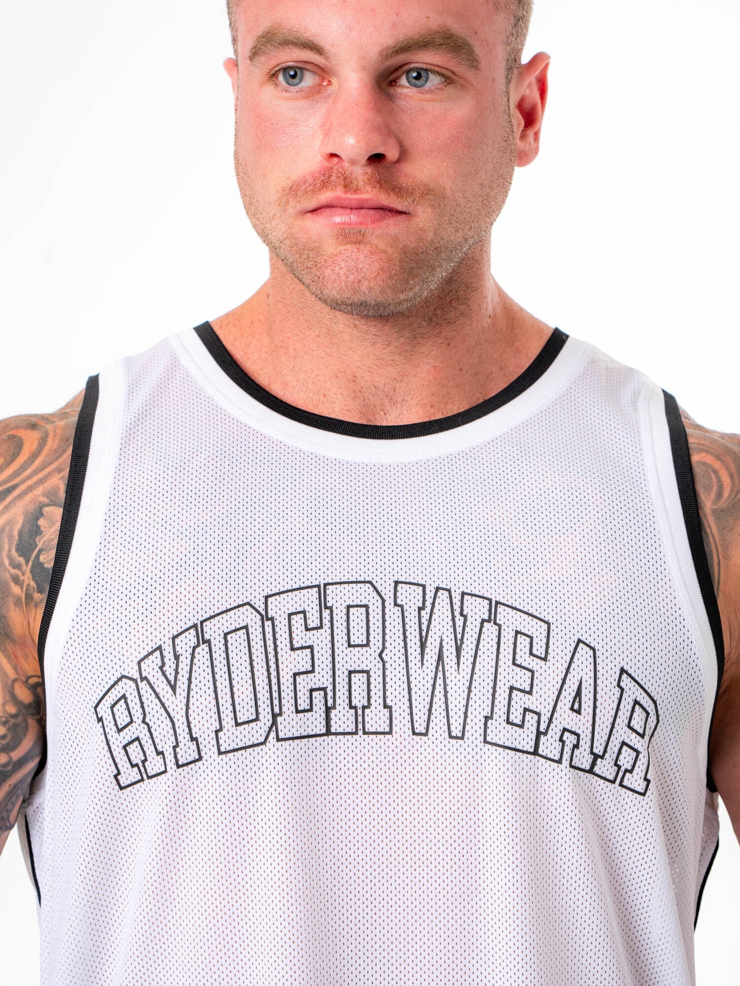 MVP Mesh Jersey - Breathable White Sports Shirt for Basketball, Running & Workouts - Lightweight & Moisture-Wicking Performance Top