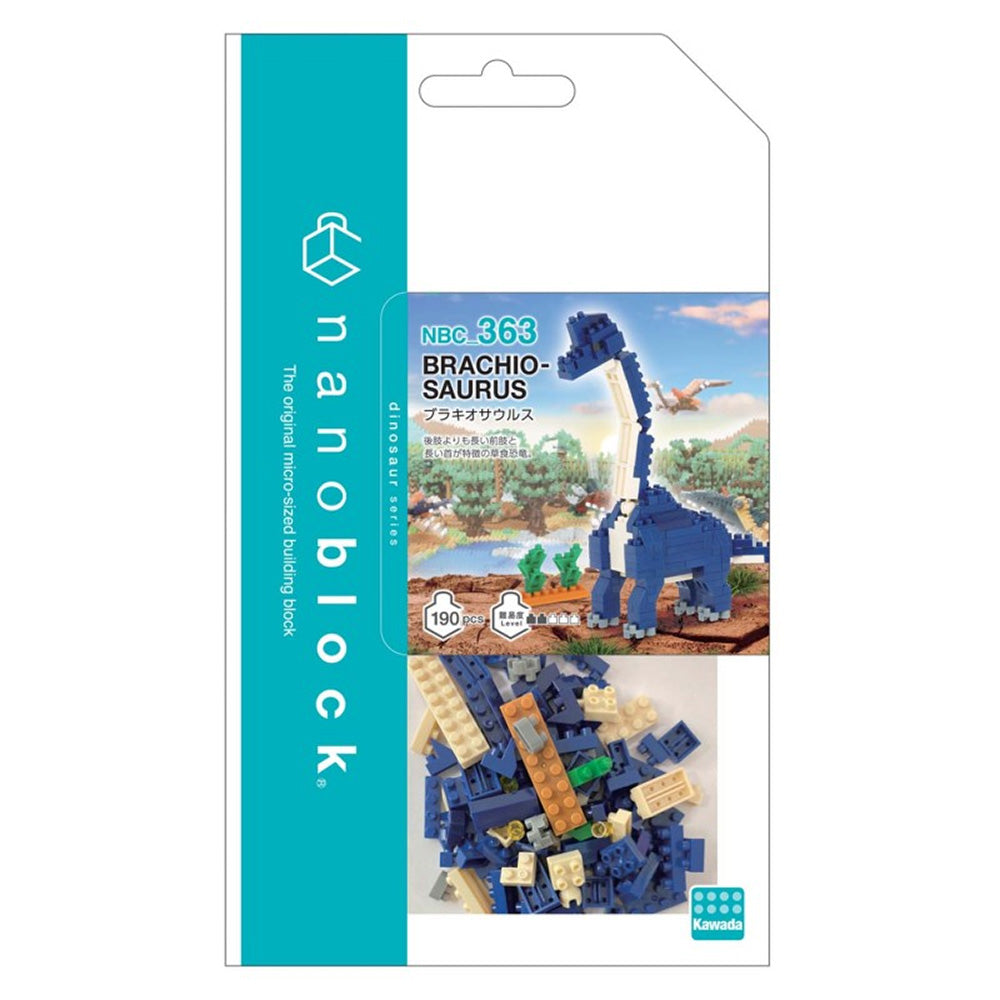 Nanoblock Brachiosaurus Dinosaur Building Kit - NBC 363 - STEM Educational Toy for Kids & Adults - Perfect for Home Decor, Office Display & Dinosaur Lovers Collection