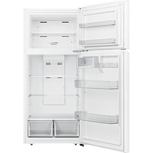 AVIVA 30 Inch 18 cu. ft. Top Freezer Refrigerator - Energy Efficient Freestanding White Appliance for Kitchen, Home, Office & Dorm Use