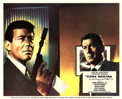 Original FBI TV Series Lobby Card - Efrem Zimbalist Jr. with Gun - Vintage Crime Drama Collectible for Fans & Home Theater Decor
