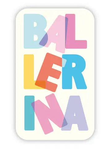 Denali & Co Dance Stickers - Fun & Colorful Vinyl Decals for Dance Studios, Water Bottles, Laptops & More