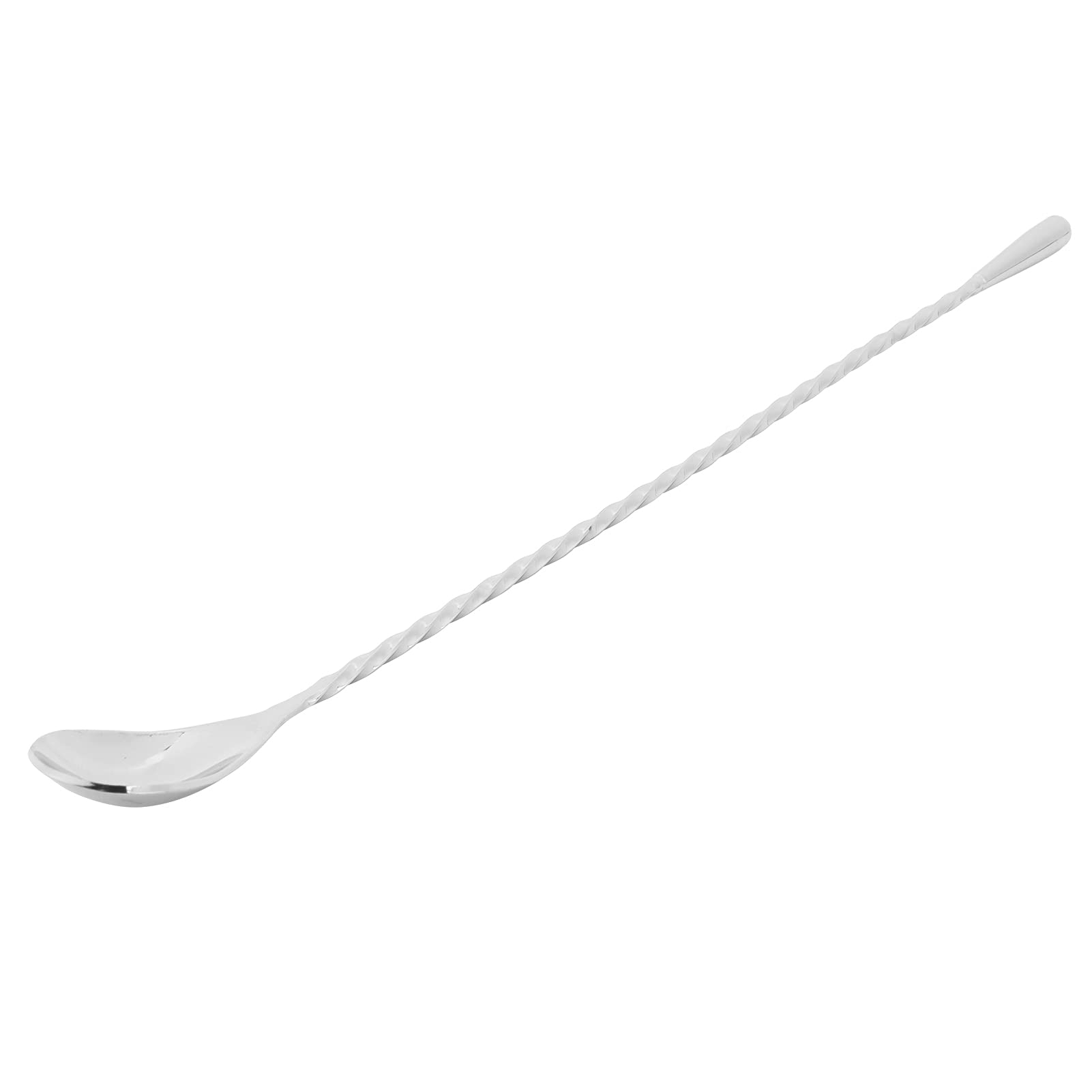 Premium Stainless Steel Stirring Spoon - Multi-Purpose Mixing Spoon for Coffee, Milk Tea, Restaurants & Bars (Silver) - Perfect for Brewing, Mixing Drinks & Food Preparation