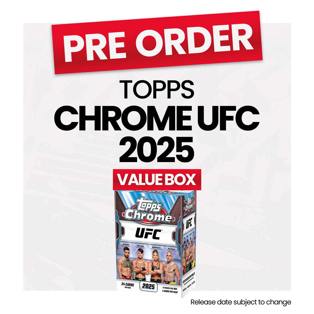 Topps Chrome UFC 2025 Value Box - Trading Cards Collection | Pre-Order Now for Limited Edition UFC Memorabilia | Perfect for Collectors, Fans, and Sports Enthusiasts