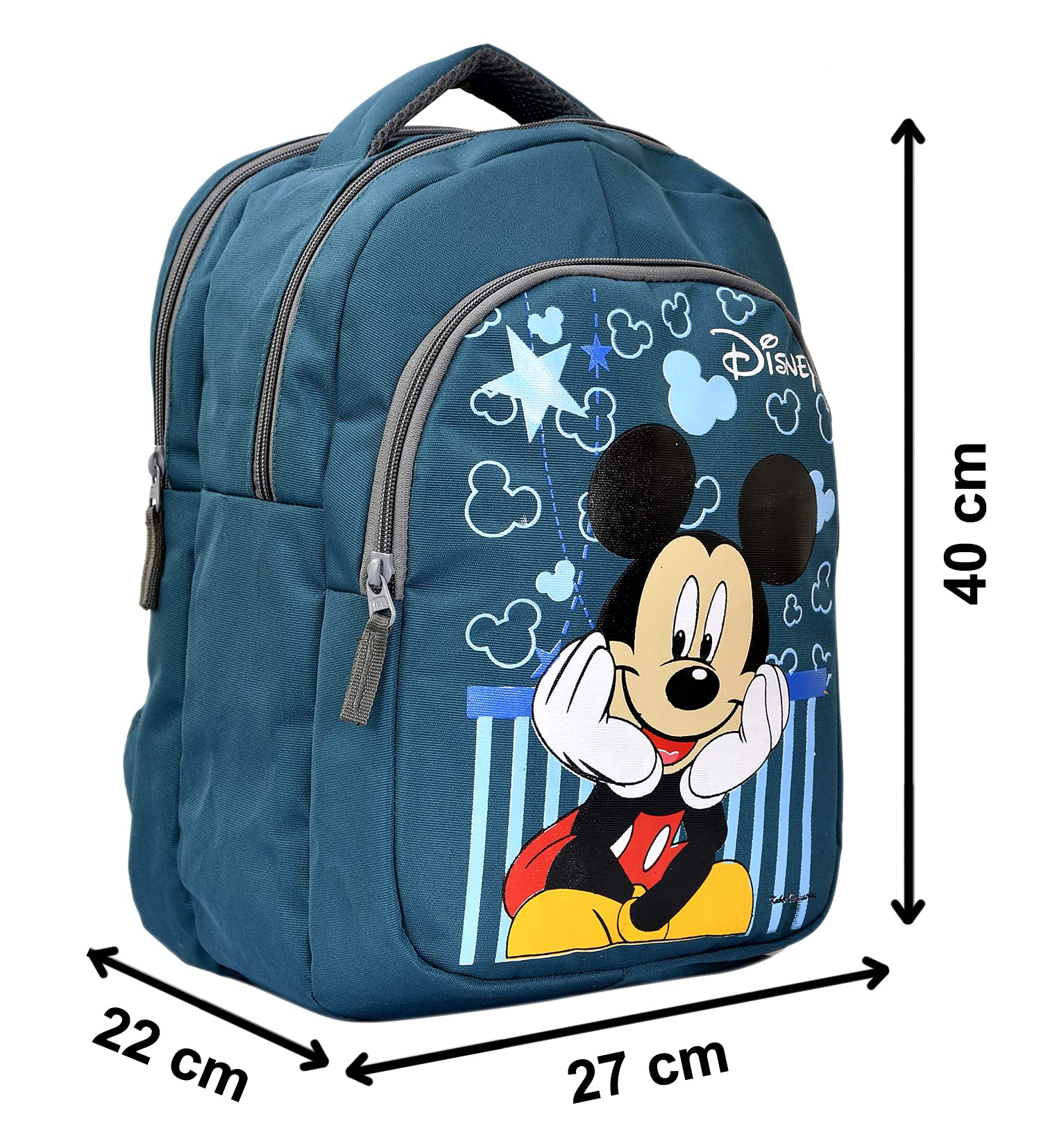 **Kuber Industries Disney Mickey Mouse Kids School Backpack - Lightweight Bookbag for Boys & Girls, Green - Perfect for School, Travel & Daily Use**