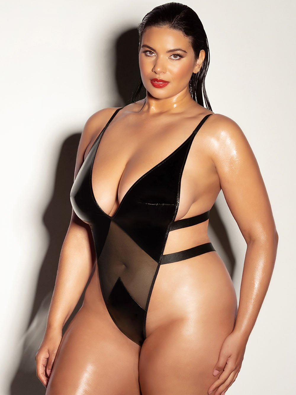 Fetish Curvy Limitless Teddy Lingerie - Sexy Plus Size Lingerie for Women, Romantic Nightwear & Boudoir Photography
