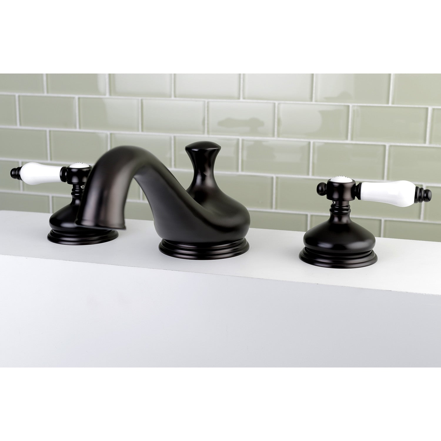 Bel Air KS3335BPL Oil Rubbed Bronze Roman Tub Faucet - 2 Handle 3 Hole Deck Mount Bathroom Faucet for Bathtub | Perfect for Luxury Bathrooms, Spa Retreats & Master Suite Renovations