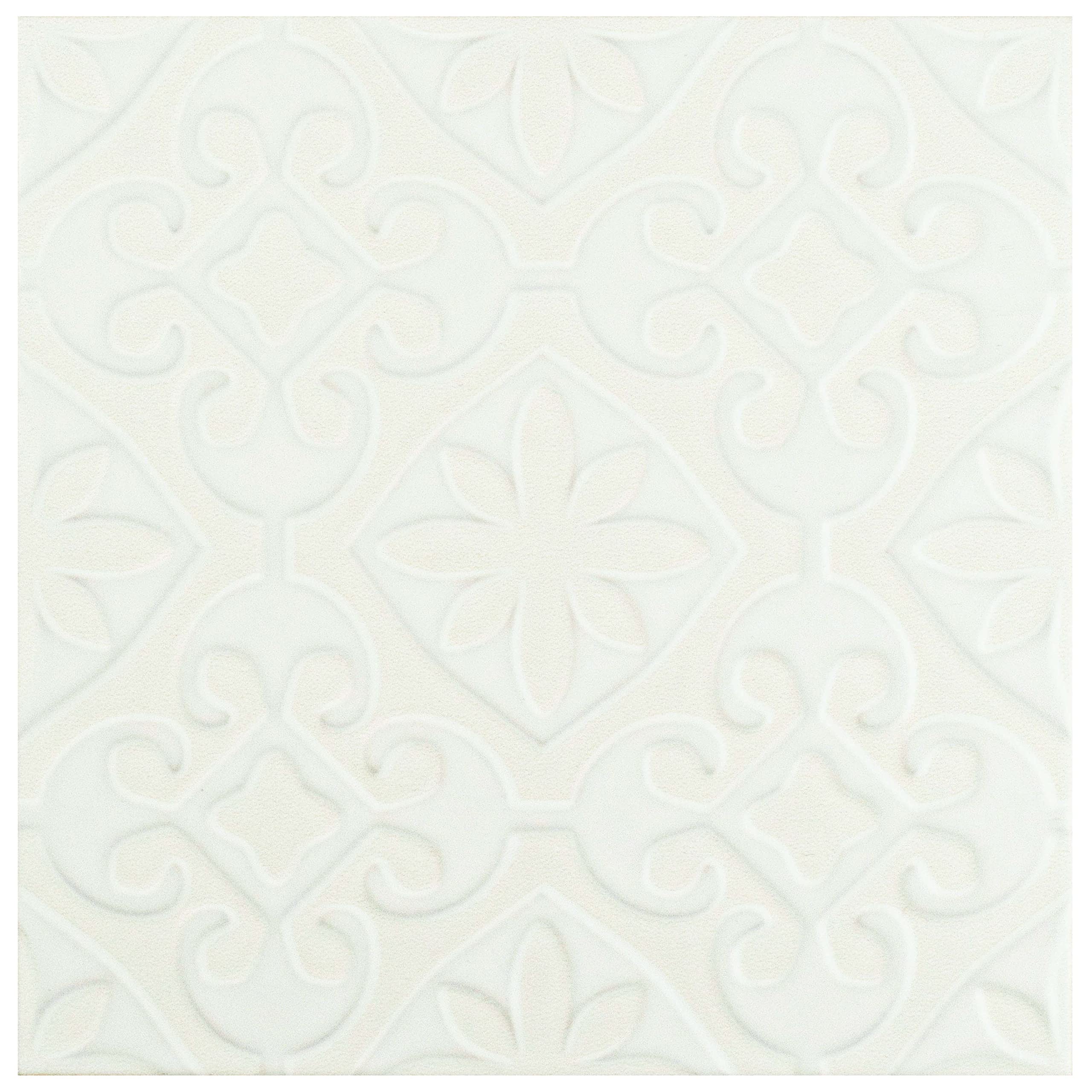 Merola Tile Triplex Valverde White 7-3/4
